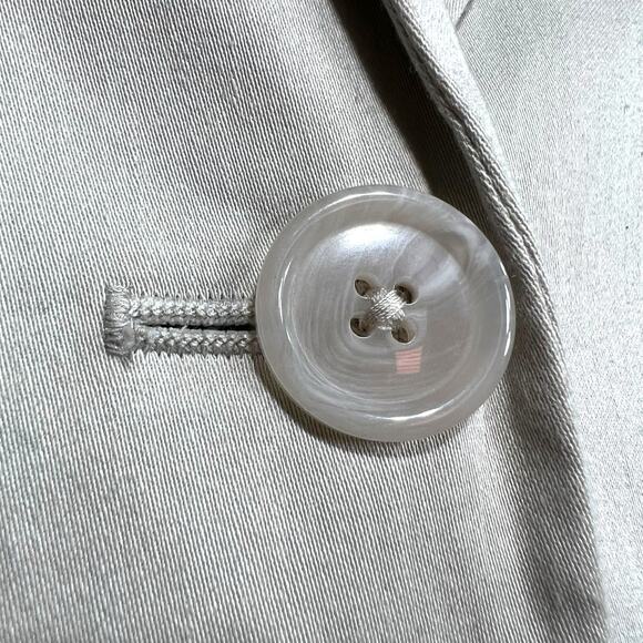 212 Collection Womens Blazer Suit Jacket Single Breast Notched Collar Beige Sz 8 - Picture 10 of 15